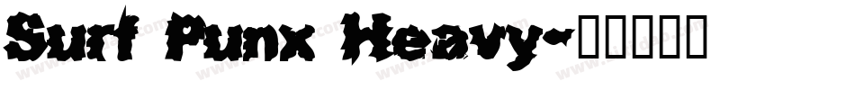 Surf Punx Heavy字体转换